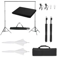 VidaXL Fotostudio-Set mit Beleuchtung und Hintergrund
