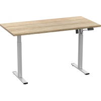VCM my office Lona elektrisch höhenverstellbarer Schreibtisch sonoma-eiche rechteckig,