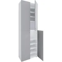 VCM Lona 70 x 220 x 40 cm grau/weiß