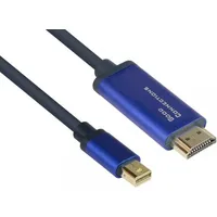 Good Connections MiniDP/HDMI 1.4 Anschlusskabel 4K UHD @60Hz Alu