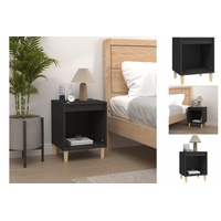 VidaXL Nachttisch Schwarz 40x35x50 cm Holzwerkstoff