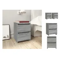 VidaXL Nachttische 2 Stk. Grau Sonoma 30×30×40 cm Holzwerkstoff