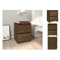 VidaXL Nachttisch Nachttisch Braun Eichen-Optik 30x30x40 cm Holz Nachtschrank