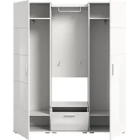 VCM Garderobe Prego B/H/T: ca. 165x191 cm Weiß