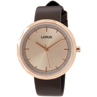Lorus Damen Analog Quarz Uhr mit Leder Armband RG246WX9