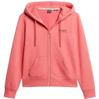 Superdry Essential Logo Reißverschlusspullover Camping Pink M