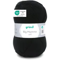 Gründl Häkelgarn 2611-146 Big Mamma uni schwarz 400 g