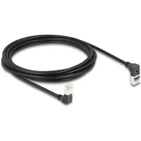 DeLock RJ45 Netzwerkkabel Cat.6A S/FTP Slim 90° oben -