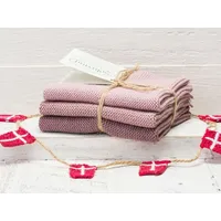 Solwang Wischtücher Staubig Rosa Kombi, 3er Set, gestrickt Wischlappen