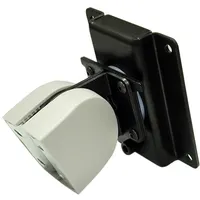 Ergotron Serie 100 Wandhalterung mit schwarzen und weißen Abdeckungen