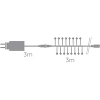 VELLEMAN Velleman, Lichterkette, Auva LED - 176 Kugeln -