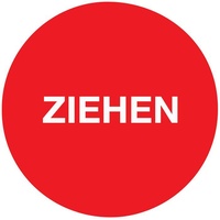 Industrial Quality Supplies Türaufkleber D.50 mmLxB Ziehen Folie selbstkl.