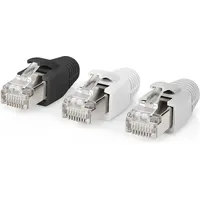 Nedis CCBW89380GY RJ45-Stecker | RJ45 Pass Through | Festes/verseiltes