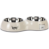 Karlie Elize 2 Hundefutternapf - Grey - 2 x