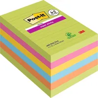 Post-it Super Sticky Notes im Großformat XL, Liniert, 6