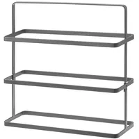 Yamazaki Schuhregal Schwarz, Metall, 50x46x14 cm, Garderobe, Schuhaufbewahrung, Schuhregale