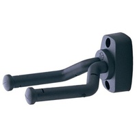 K&M König & Meyer 16280 Gitarren-Wandhalter schwarz (16280-000-55)
