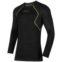 La Sportiva Wool40 Aero Langarm-baselayer - Black / Yellow