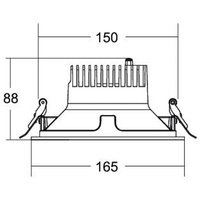 Brumberg LED-Einbaudownlight 230 V 40613185