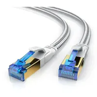 Primewire Flachbandpatchkabel CAT 8 mit Baumwollummantelung - 5m