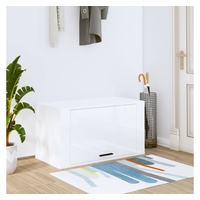 VidaXL Wand-Schuhschrank Hochglanz-Weiß 70x35x38 cm Holzwerkstoff vidaXL