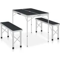 VidaXL Campingtisch Klappbar Grau