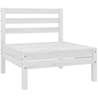 VidaXL Garten-Mittelsofa weiß