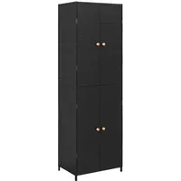 VidaXL Gartenschrank 59 x 40 x 180 cm Schwarz