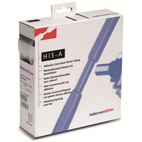 HellermannTyton Schrumpfschlauch mit Kleber Transparent 12mm 4mm Schrumpfrate:3:1 5m