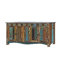 Massivmoebel24 - Sideboard Altholz 178x42x88 mehrfarbig lackiert NATURE of