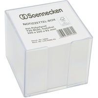 SOENNECKEN Zettelbox 5806 105x105x91mm transparent +Inhalt