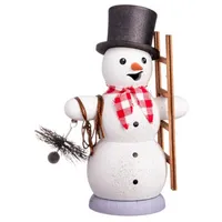 Drechslerei Kuhnert Gmbh Kuhnert Rauchfigur Schneemann Schornsteinfeger 13 cm