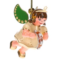 Hubrig Volkskunst GmbH Christbaumschmuck Engel mit Tamburin 6 cm