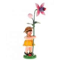 Hubrig Volkskunst GmbH Sammelfigur Blumenkind Mädchen mit Fuchsie Höhe