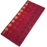 Aqua-Textil Point Saunatuch 90 x 220 cm rot Baumwolle