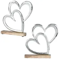 Marrakesch Orient & Mediterran Interior 2er Set Herz Dekoaufsteller