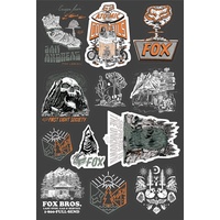 Fox Atlas Sticker Kit [MUL] Unisex, Mehrfarbig, Einheitsgröße