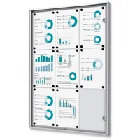 Showdown Displays Showdown® Displays Schaukasten Economy XS B1 silber