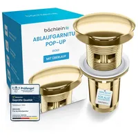 Bächlein Ablaufgarnitur Pop Up Gold