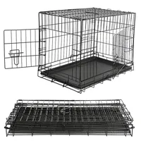 MuCoLa Hundetransportbox Falltbar Drahtkäfig Hunde Transportbox Gitterbox Hundekäfig