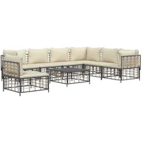 VidaXL Garten-Lounge-Set 8-tlg. anthrazit