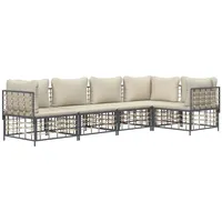 VidaXL Garten-Lounge-Set 5-tlg. anthrazit