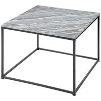 Riess-Ambiente Couchtisch, Grau, Stein, Stein, Marmor Optik, Rechteckig, 50x41x50
