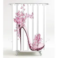 Sanilo Duschvorhang Schuh 180 x 200 cm rosa