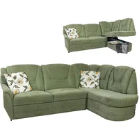Roller Ecksofa - schwarz - mit Funktionen - Recamiere