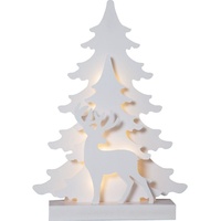 Star Trading LED-Dekoleuchte Grandy, Rentier und Tannen, 41 cm