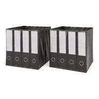 Vicco Faltbox 30x30, Schwarz, 30 x 30 cm 2er
