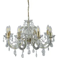 Searchlight 699-8 - Kristallkronleuchter an Kette MARIE Therese, Hängelampe