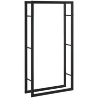 [en.casa] Kaminholzregal Kasan Stahl 80 x 25 x 150