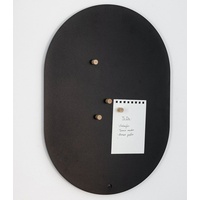 Metallbude Magnettafel Tavo Stahl Schwarz